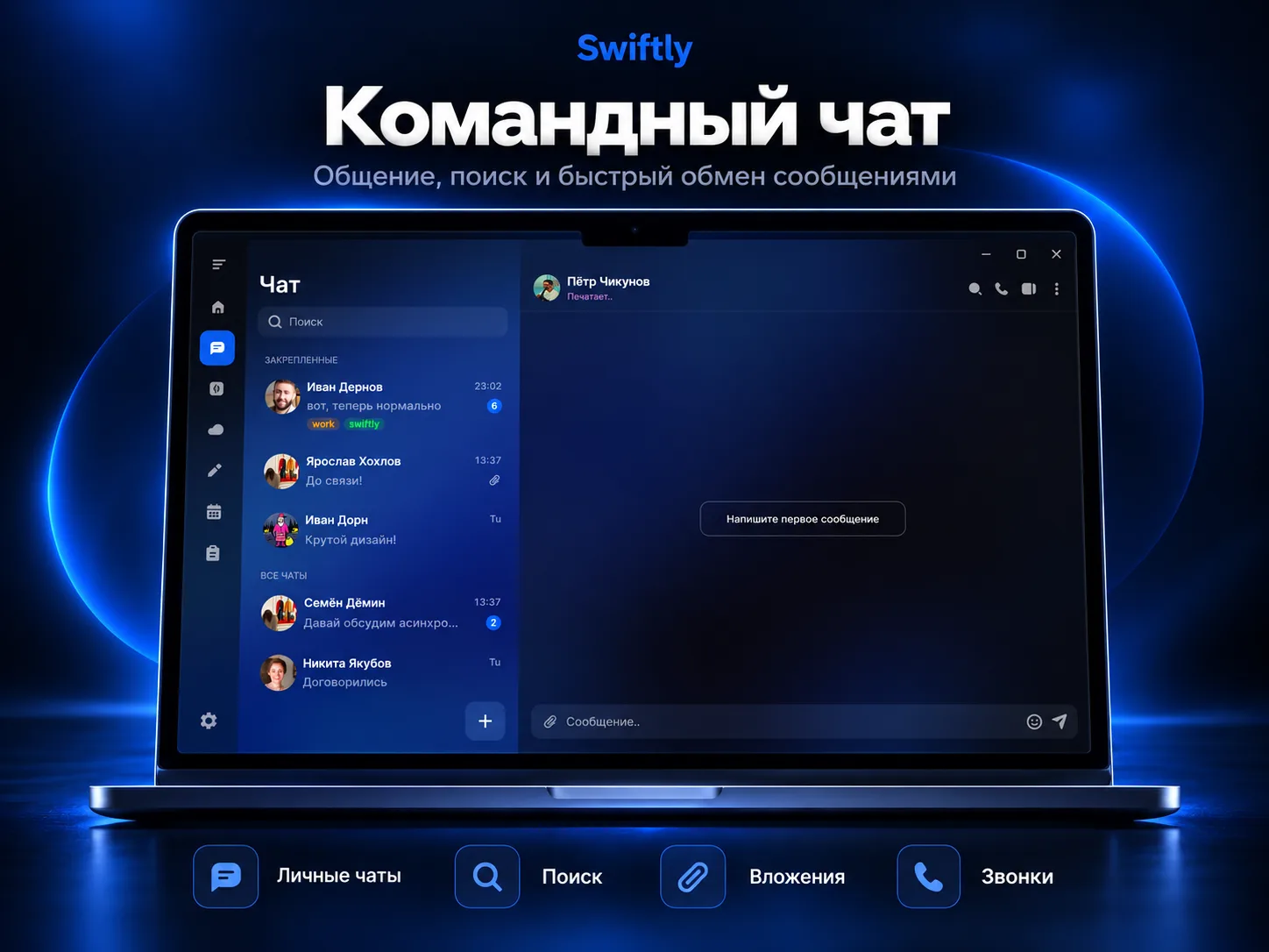 Swiftly — SaaS-платформа для командной работы